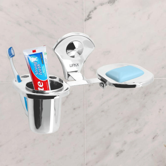 Butterfly Soap Dish with Tumbler Holder - LIPKA - Lipka Home