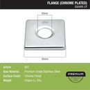 Square Flange (Chrome Plated) Pack of 10 - LIPKA - Lipka Home