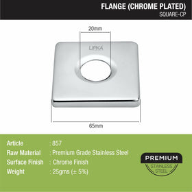 Square Flange (Chrome Plated) Pack of 10 - LIPKA - Lipka Home