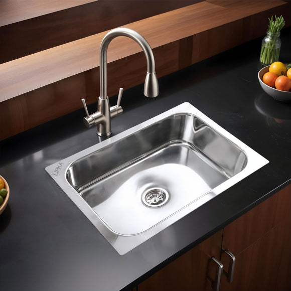 Square Single Bowl Kitchen Sink (27 x 21 x 9 Inches) - LIPKA - Lipka Home