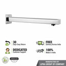 Square Shower Arm (15 Inches) - LIPKA - Lipka Home