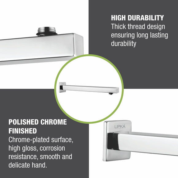 Square Shower Arm (24 Inches) - LIPKA - Lipka Home