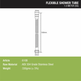 Flexible Shower Tube (1.5 Meter) - LIPKA - Lipka Home