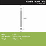 Flexible Shower Tube (1.5 Meter) sizes and dimensions