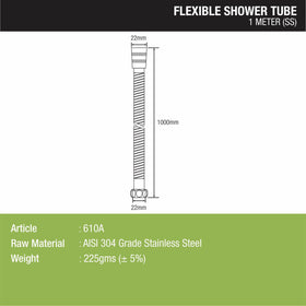 Flexible Shower Tube (1 Meter) - LIPKA - Lipka Home