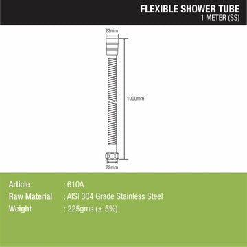 Flexible Shower Tube (1 Meter) - LIPKA - Lipka Home