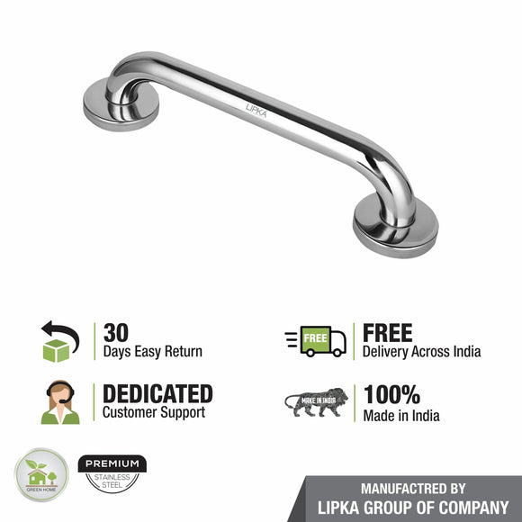 Stainless Steel Grab Bar (10 Inches) - LIPKA - Lipka Home