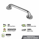 Stainless Steel Grab Bar (16 Inches) - LIPKA - Lipka Home