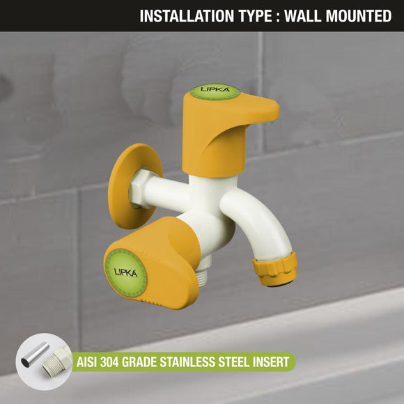 Sunflow Two Way Bib Tap PTMT Faucet (Double Handle) - LIPKA - Lipka Home