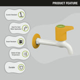 Sunflow Bib Tap Long Body PTMT Faucet features