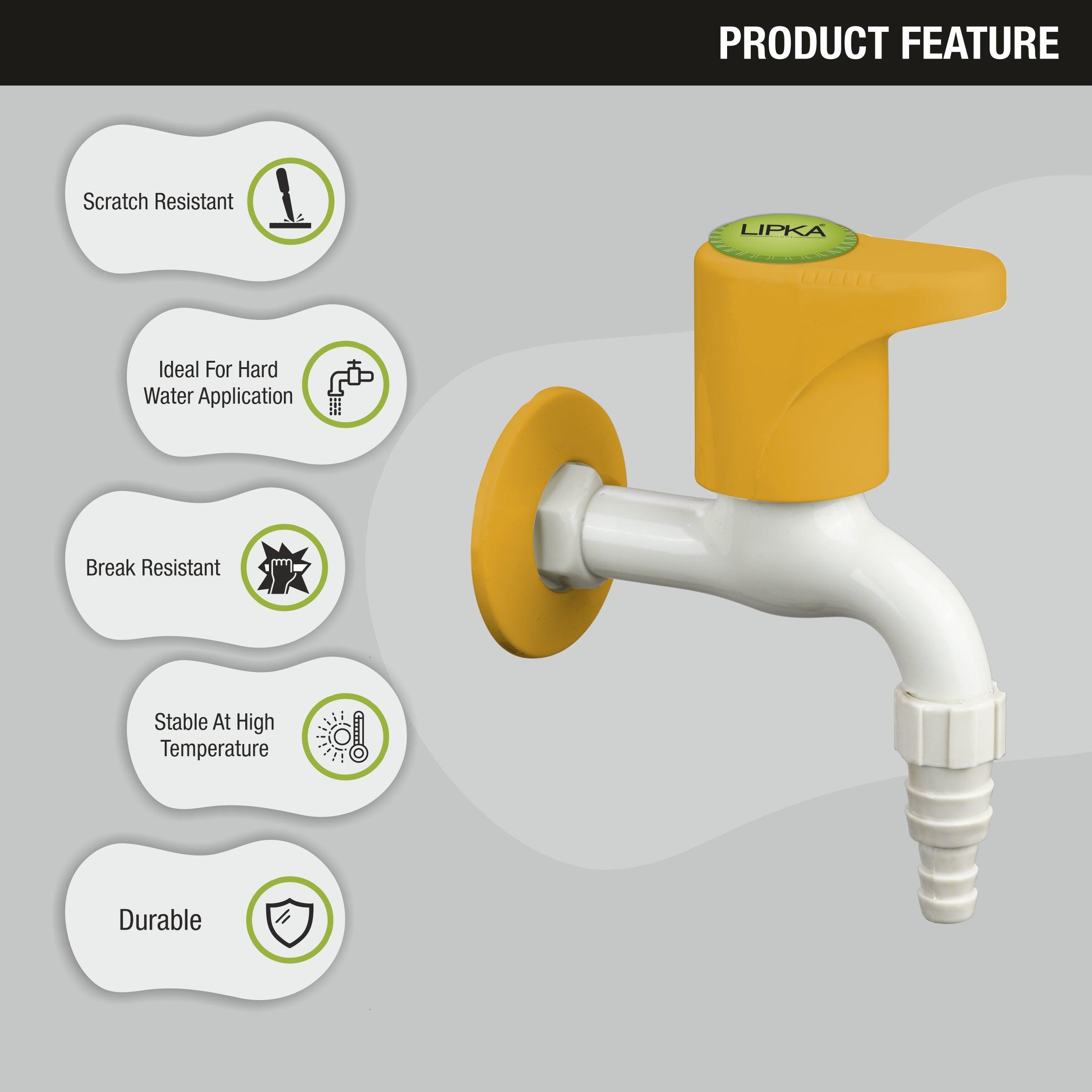 Sunflow Nozzle Bib Tap PTMT Faucet features