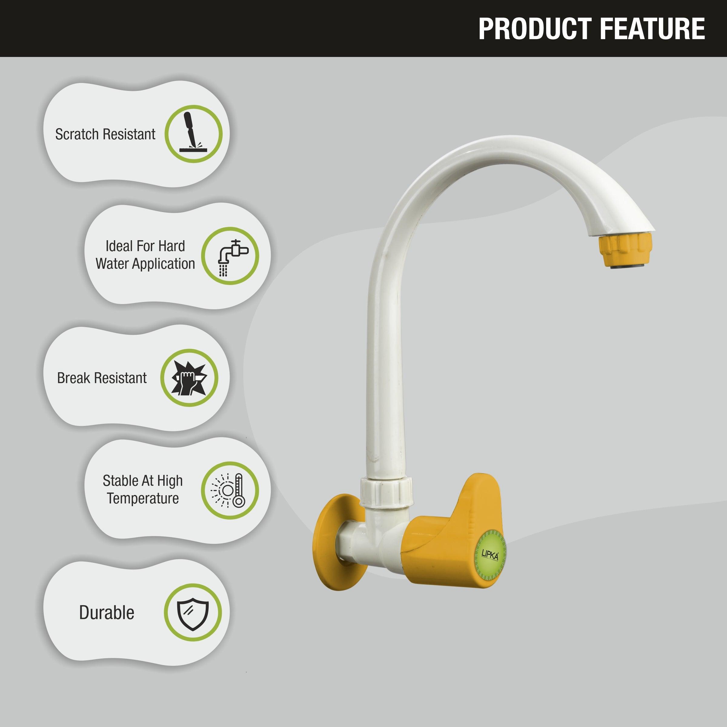 Sunflow PTMT Swan Neck Faucet features