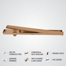 Tile Insert Shower Drain Channel - Antique Copper (40 x 3 Inches) - LIPKA - Lipka Home