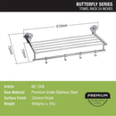 Butterfly Towel Rack (24 Inches) - LIPKA - Lipka Home