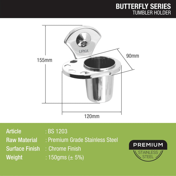 Butterfly Tumbler Holder- LIPKA - Lipka Home