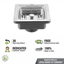 Square Kitchen Sink Coupling (4½ Inches) - LIPKA - Lipka Home