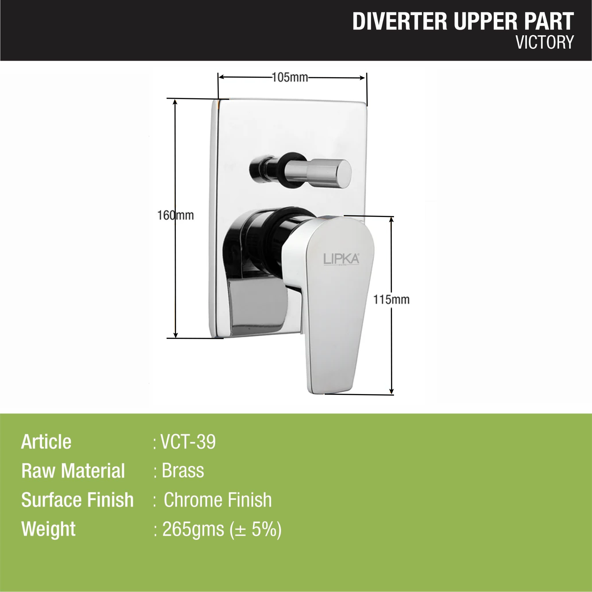 Victory Diverter (Upper Part) - LIPKA dimension