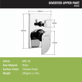 Arise Diverter Upper Part - LIPKA - Lipka Home