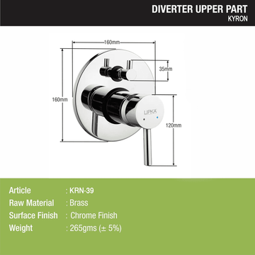 Kyron Diverter Upper Part - LIPKA - Lipka Home
