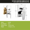 Victory 2-inlet Single Lever Diverter High-Flow (Complete Set) - LIPKA - Lipka Home