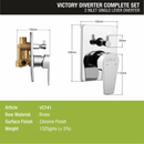 Victory 2-inlet Single Lever Diverter (Complete Set)- LIPKA - Lipka Home