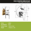 Virgo 2-inlet Single Lever Diverter (Complete Set)- LIPKA - Lipka Home