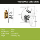 Virgo 2-inlet Single Lever Diverter High-Flow (Complete Set) - LIPKA - Lipka Home