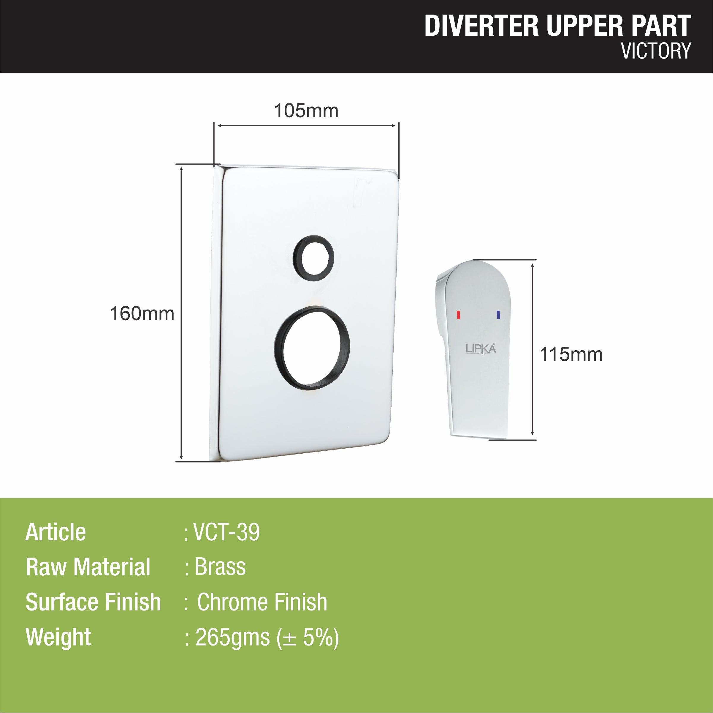 Victory Diverter (Upper Part) sizes and dimensions