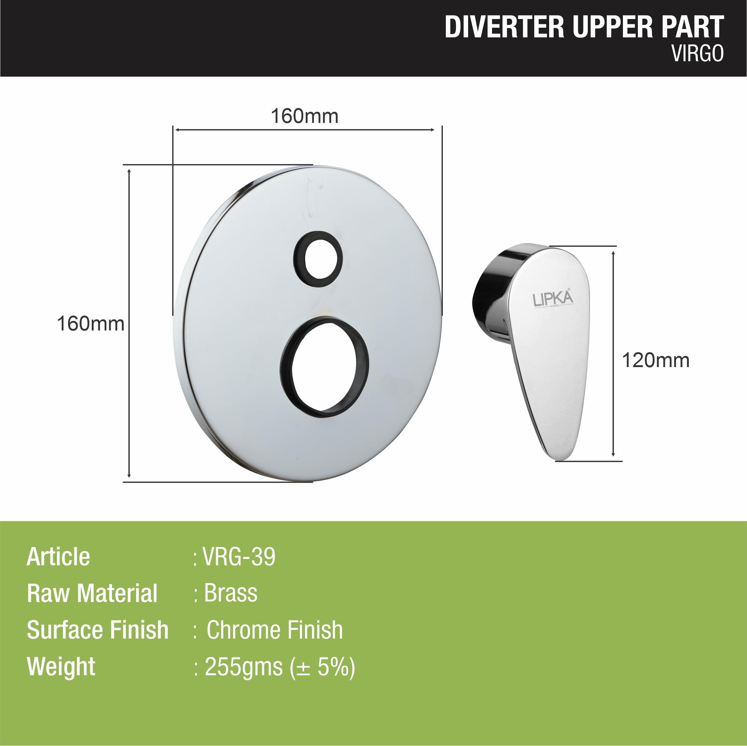 Virgo Diverter (Upper Part) sizes and dimensions