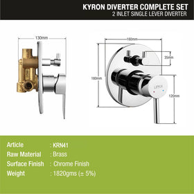 Kyron 2-inlet Single Lever Diverter (Complete Set)- LIPKA - Lipka Home