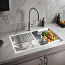 Handmade Double Bowl 304-Grade Kitchen Sink (32 x 18 x 10 Inches) - LIPKA - Lipka Home