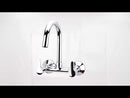 Fusion Sink Mixer Brass Faucet with Round Swivel Spout (20 Inches) - LIPKA-7
