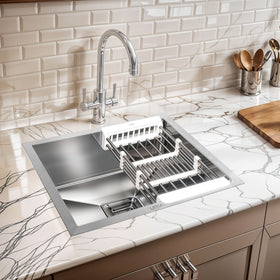 Handmade Single Bowl 304-Grade Kitchen Sink (20 x 17 x 10 Inches) - LIPKA - Lipka Home