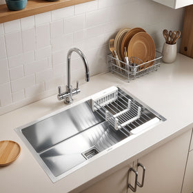 Handmade Single Bowl 304-Grade Kitchen Sink (32 x 20 x 10 Inches) - LIPKA - Lipka Home