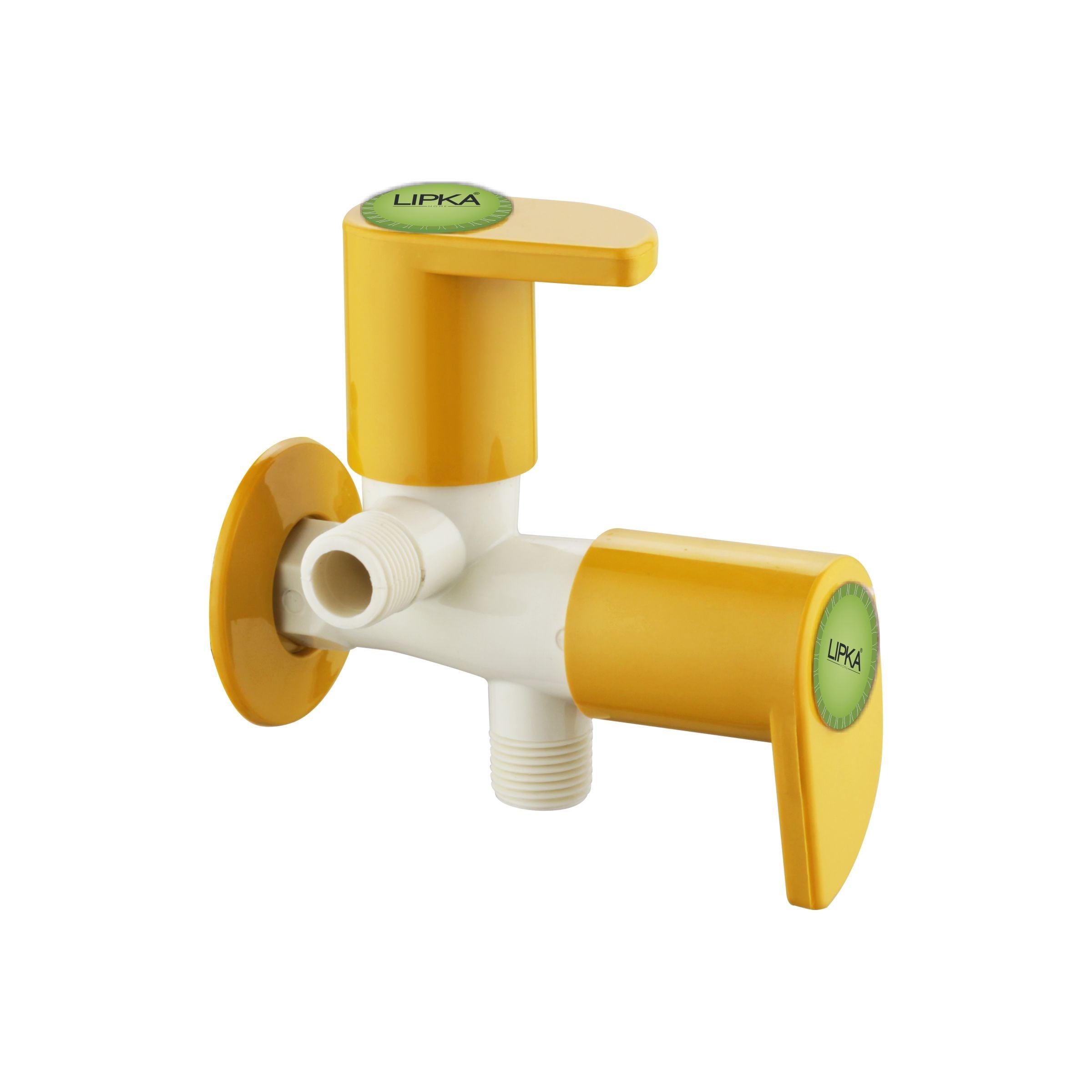 Pecker Two Way Angle Valve PTMT Faucet (Double Handle)