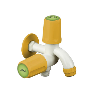 Grand Two Way Bib Tap PTMT Faucet (Double Handle) - LIPKA - Lipka Home