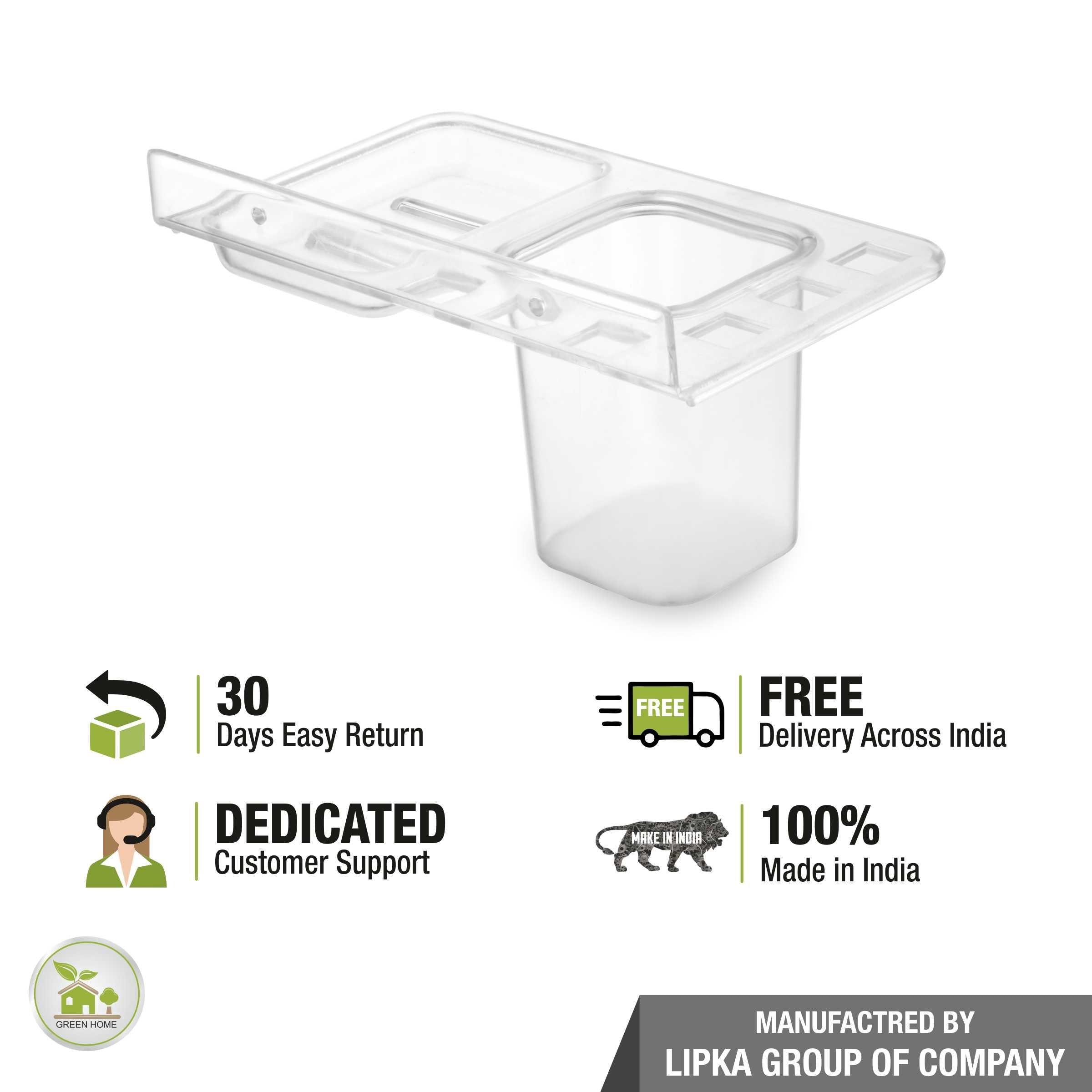 3-in-1 Shelf Tray (Tumbler, Toothbrush Holder & Soap Dish) free delivery