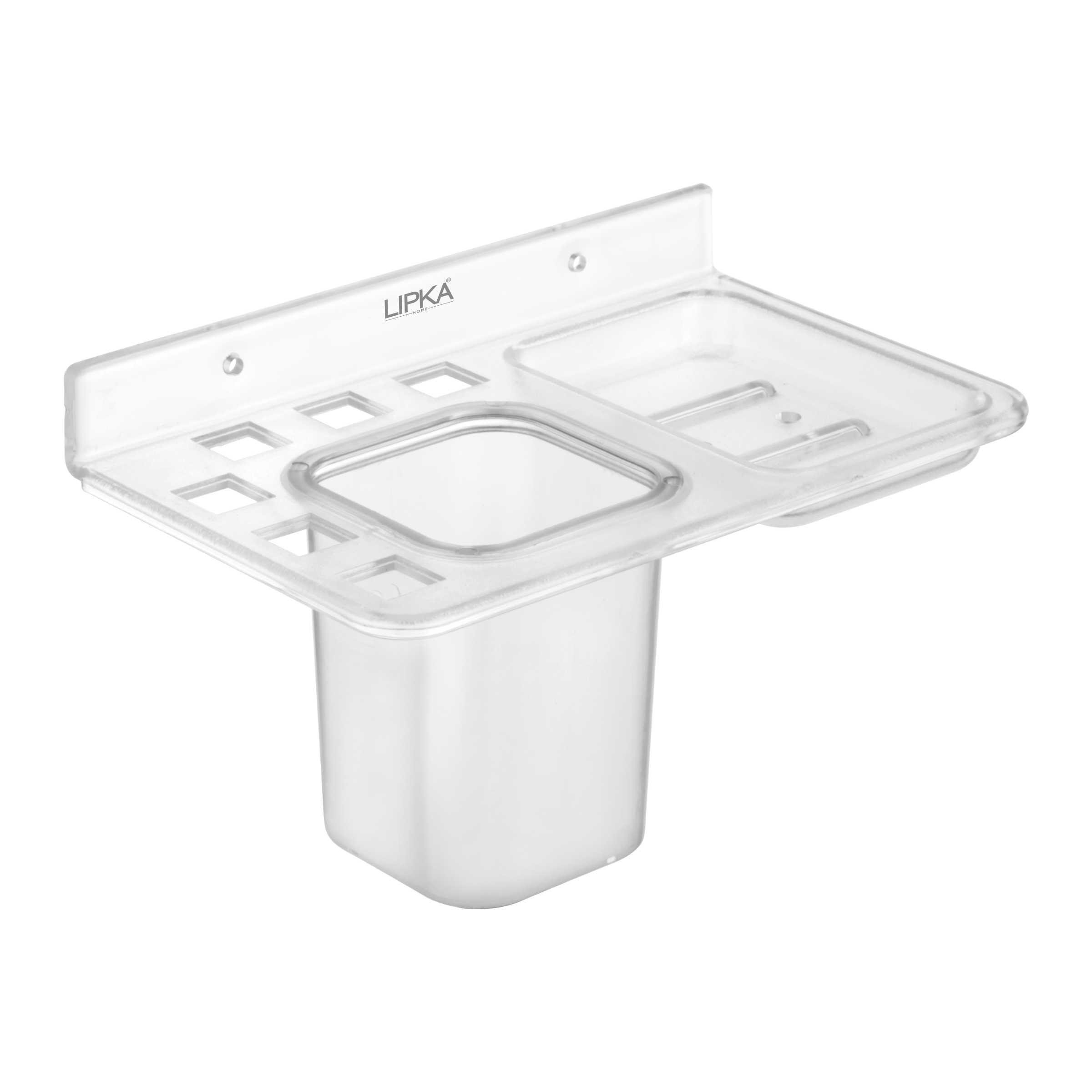 3-in-1 Shelf Tray (Tumbler, Toothbrush Holder & Soap Dish)