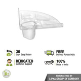 5-in-1 Shelf Tray (Tumbler, Toothbrush Holder & 3 Soap Dishes ) free delivery