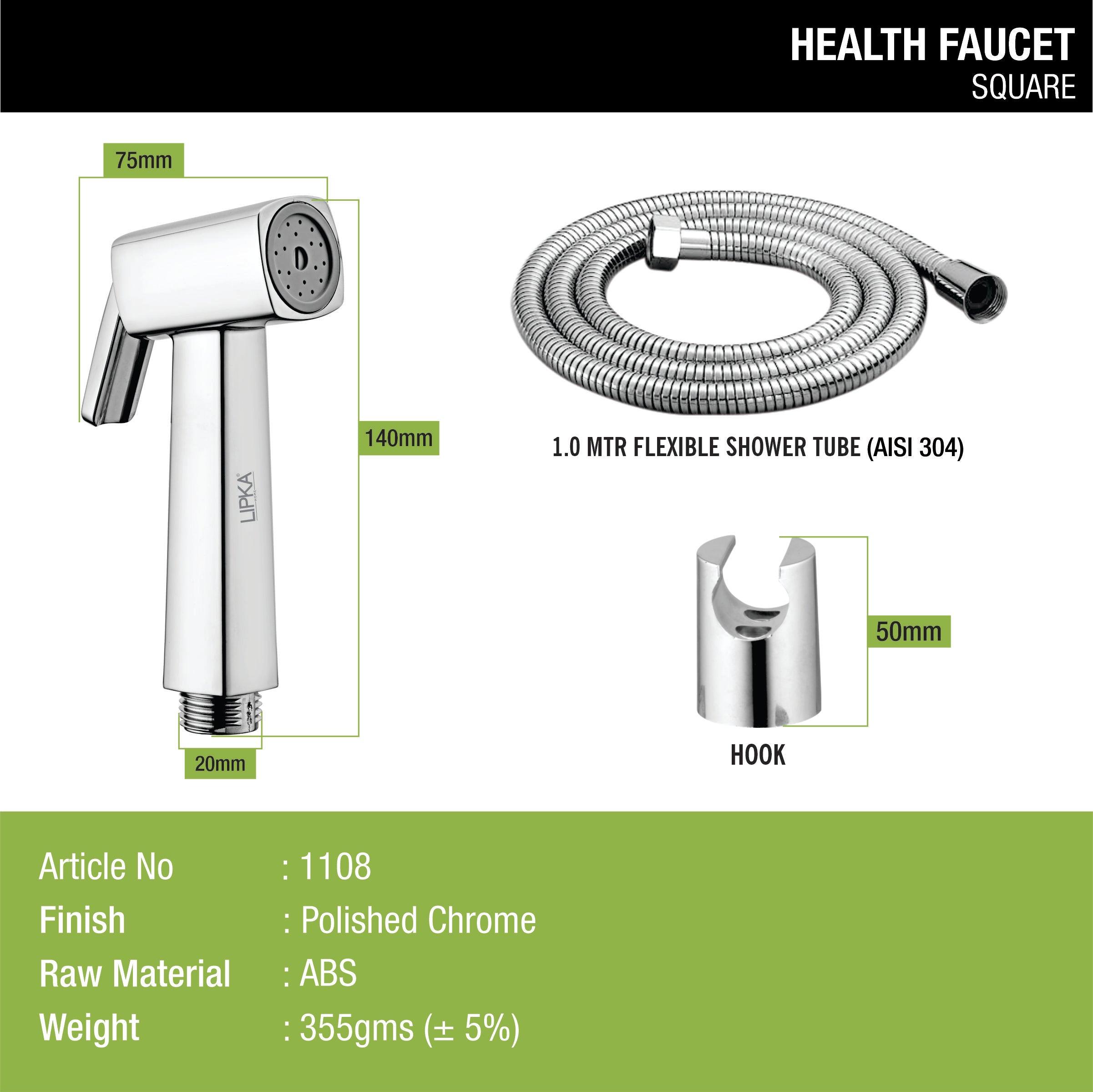 Square Health Faucet (Complete Set) accessories