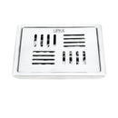 Alpha Deluxe Square Floor Drain (5 x 5 Inches) - LIPKA - Lipka Home