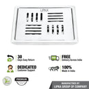 Alpha Deluxe Square Floor Drain (6 x 6 Inches) - LIPKA - Lipka Home