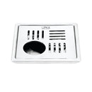 Alpha Deluxe Square Floor Drain (6 x 6 Inches) with Hole - LIPKA - Lipka Home