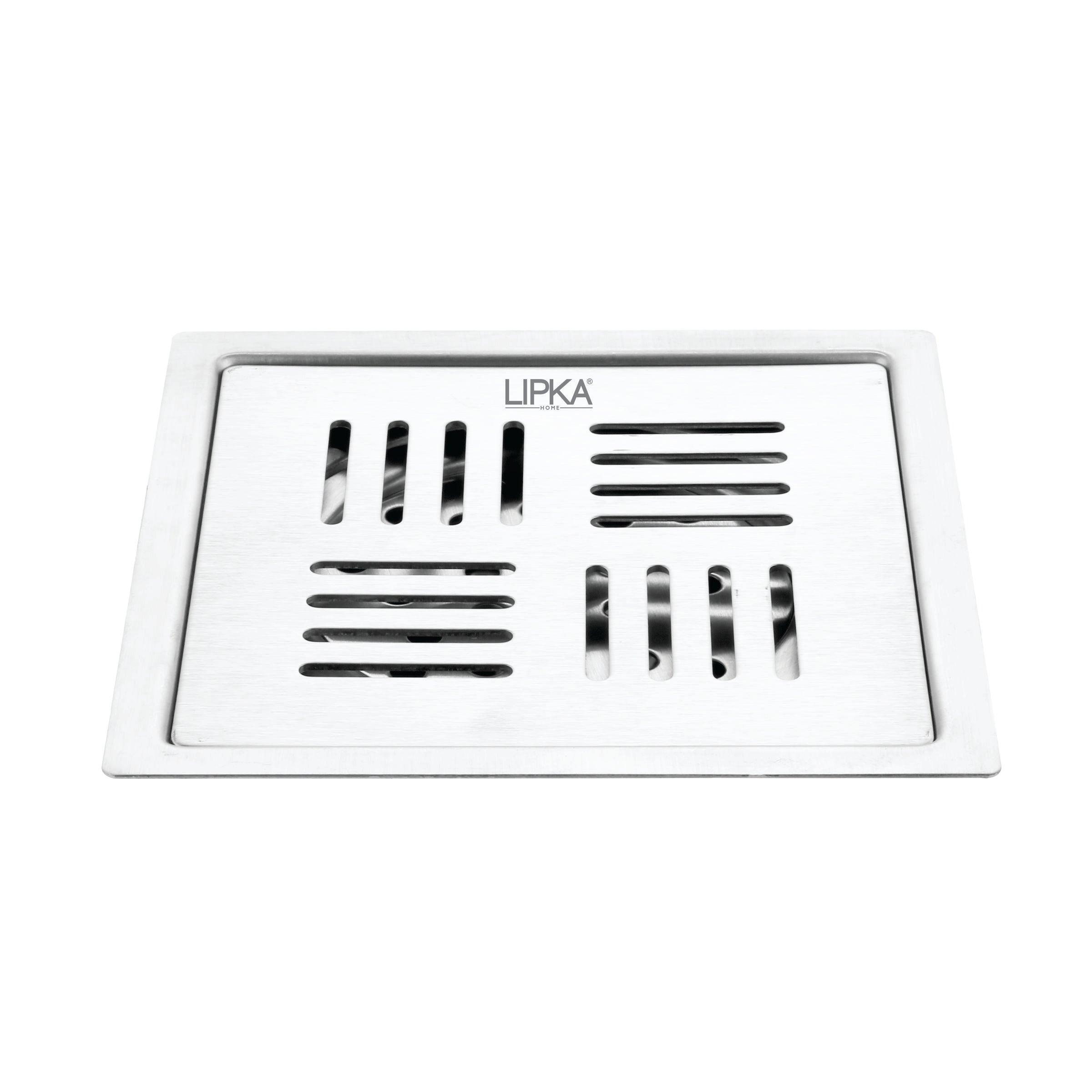 Alpha Deluxe Square Flat Cut Floor Drain (5 x 5 Inches)