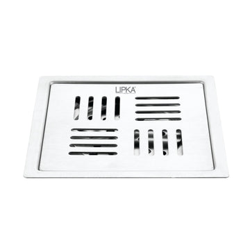 Alpha Deluxe Square Flat Cut Floor Drain (5 x 5 Inches) - LIPKA - Lipka Home