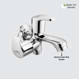 Apple Bib Tap Two Way Double Handle Brass Faucet german foam flow aerator
