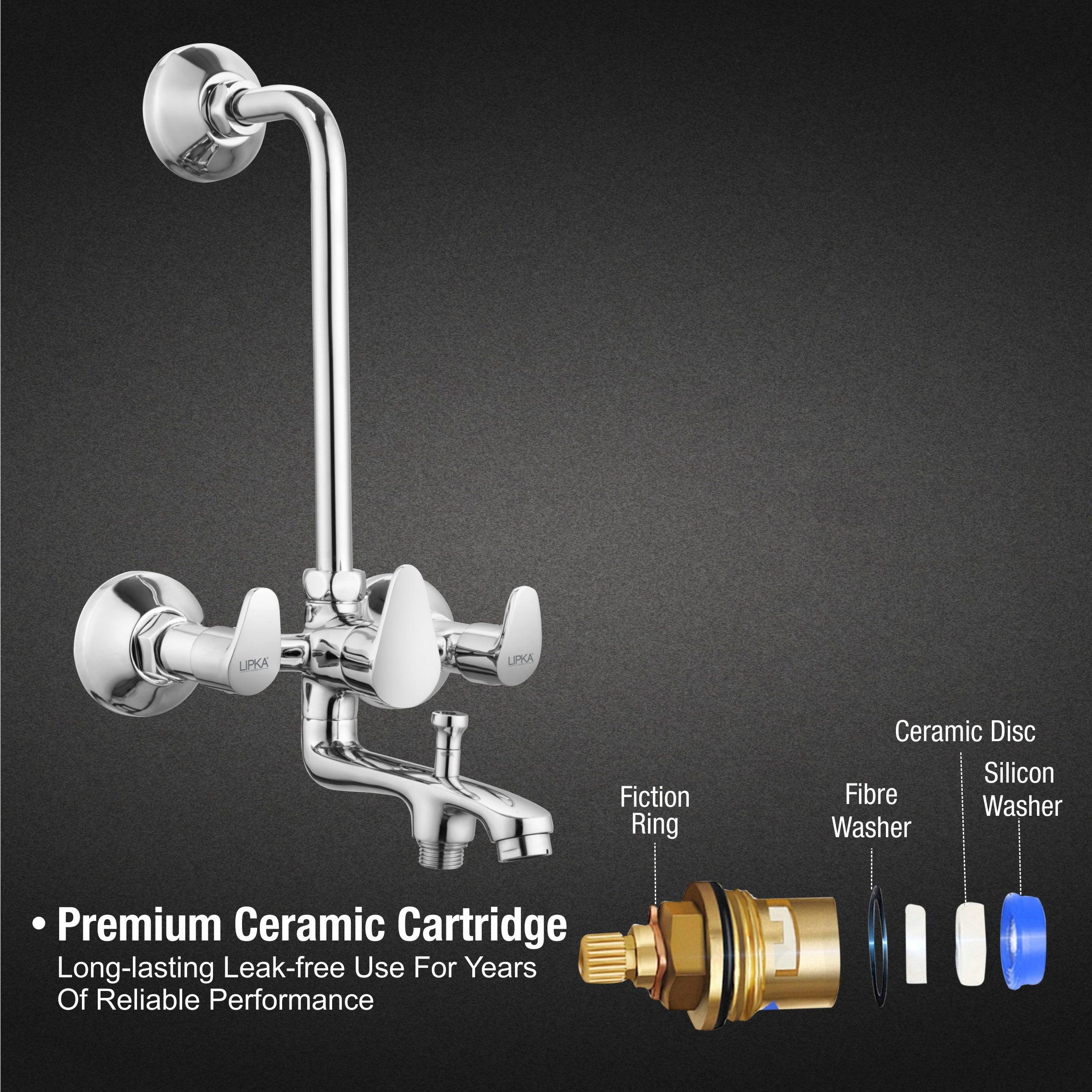 Apple Wall Mixer 3 in 1 Faucet with premium ceramic cartridge