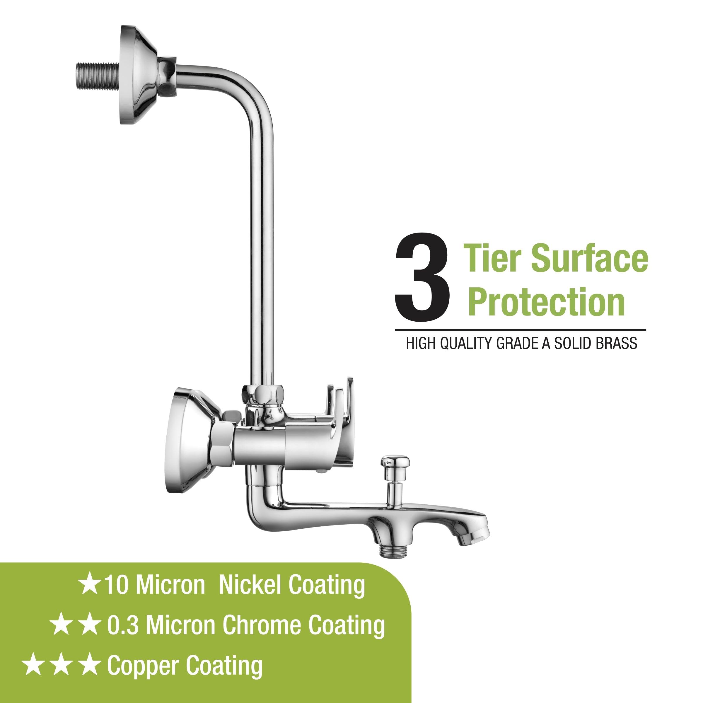 Apple Wall Mixer 3 in 1 Faucet with 3 tier surface protection