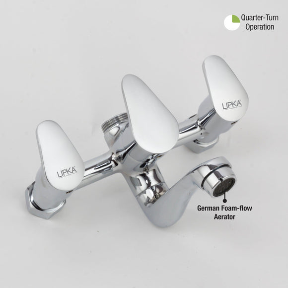 Apple Telephonic Wall Mixer Brass Faucet with Crutch - LIPKA - Lipka Home