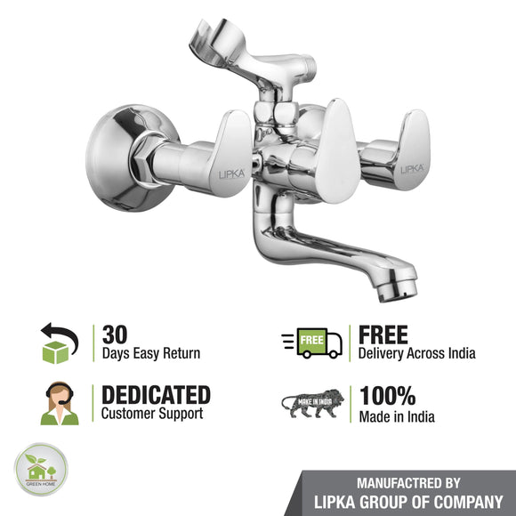 Apple Telephonic Wall Mixer Brass Faucet with Crutch - LIPKA - Lipka Home